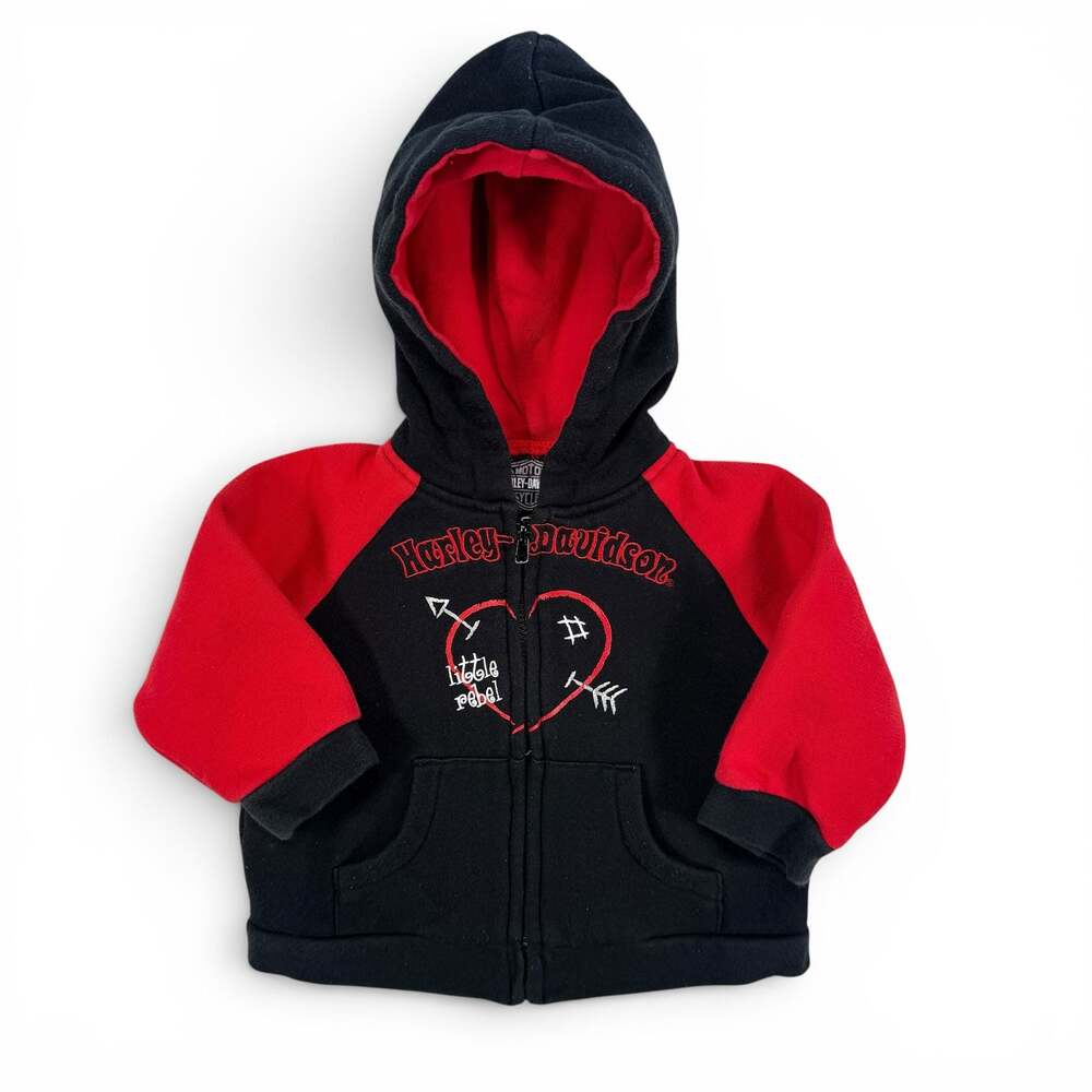 Harley-Davidson Little Rebel Club Zip-Up Hoodie 6/9m